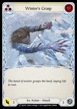 Winter's Grasp (Yellow) (Rainbow Foil) - Tales of Aria - Unlimited (Common) [ELE-U-ELE161]