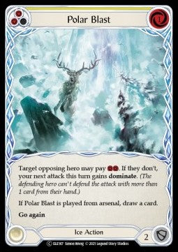 Polar Blast (Yellow) (Rainbow Foil) - Tales of Aria - Unlimited (Common) [ELE-U-ELE167]