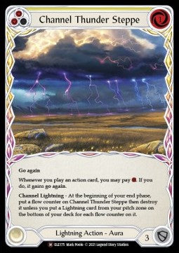 Channel Thunder Steppe (Rainbow Foil) - Tales of Aria - Unlimited (Majestic) [ELE-U-ELE175]