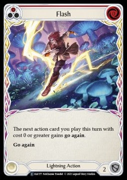 Flash (Red) (Rainbow Foil) - Tales of Aria - Unlimited (Rare) [ELE-U-ELE177]
