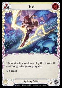 Flash (Yellow) (Rainbow Foil) - Tales of Aria - Unlimited (Rare) [ELE-U-ELE178]