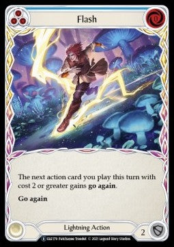 Flash (Blue) (Rainbow Foil) - Tales of Aria - Unlimited (Rare) [ELE-U-ELE179]
