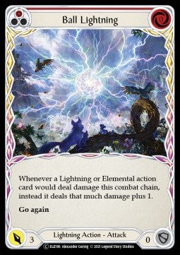 Ball Lightning (Red) (Rainbow Foil) - Tales of Aria - Unlimited (Common) [ELE-U-ELE186]
