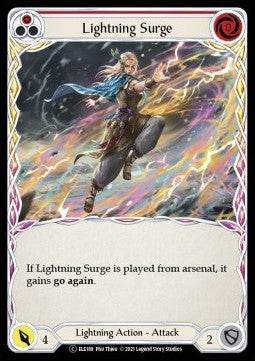 Lightning Surge (Red) (Rainbow Foil) - Tales of Aria - Unlimited (Common) [ELE-U-ELE189]