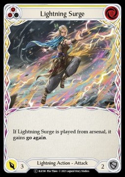 Lightning Surge (Yellow) (Rainbow Foil) - Tales of Aria - Unlimited (Common) [ELE-U-ELE190]