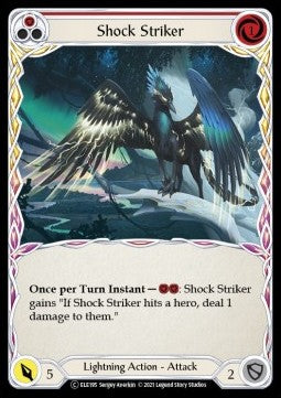Shock Striker (Red) (Rainbow Foil) - Tales of Aria - Unlimited (Common) [ELE-U-ELE195]