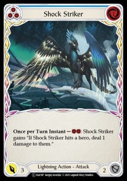 Shock Striker (Blue) (Rainbow Foil) - Tales of Aria - Unlimited (Common) [ELE-U-ELE197]