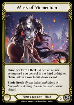 Mask of Momentum (Cold Foil Golden) - FAB Promos (Promo) [FAB-005]
