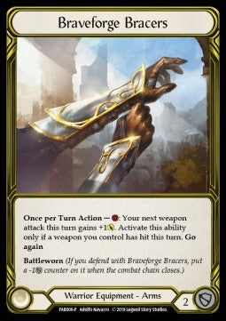 Braveforge Bracers (Cold Foil Golden) - FAB Promos (Promo) [FAB-006]