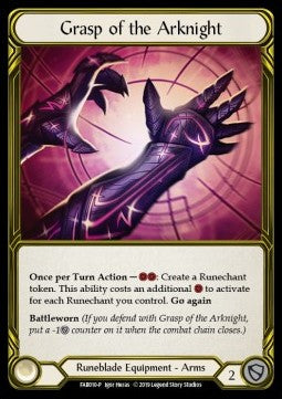 Grasp of the Arknight (Cold Foil Golden) - FAB Promos (Promo) [FAB-010]
