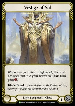 Vestige of Sol (Cold Foil Golden) - FAB Promos (Promo) [FAB-017]