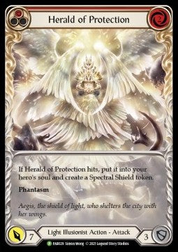 Herald of Protection (Red) (Extended Art Rainbow Foil) - FAB Promos (Promo) [FAB-029]