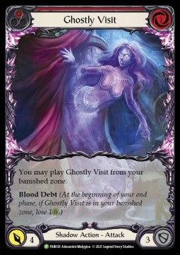 Ghostly Visit (Red) (Extended Art Rainbow Foil) - FAB Promos (Promo) [FAB-038]
