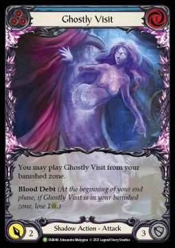 Ghostly Visit (Blue) (Extended Art Rainbow Foil) - FAB Promos (Promo) [FAB-040]