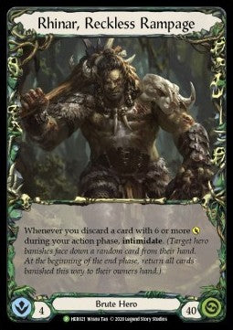 Rhinar, Reckless Rampage (Rainbow Foil) - Hero Promos (Promo) [HER-021]