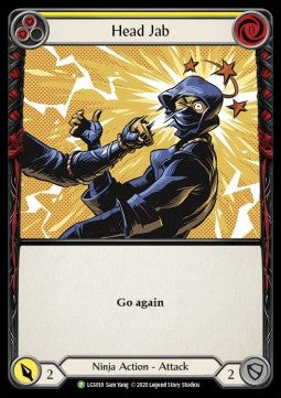 Head Jab (Yellow) (Rainbow Foil) - LGS Promos (Promo) [LGS-018]