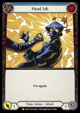 Head Jab (Blue) (Rainbow Foil) - LGS Promos (Promo) [LGS-019]