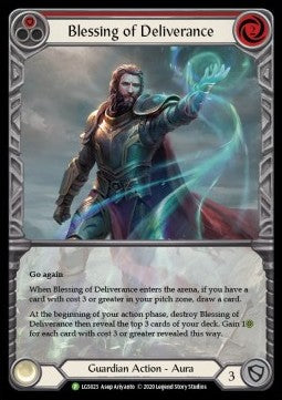 Blessing of Deliverance (Red) (Rainbow Foil) - LGS Promos (Promo) [LGS-023]