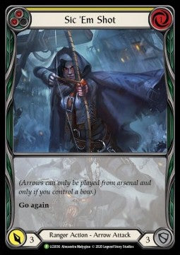 Sic 'Em Shot (Yellow) (Rainbow Foil) - LGS Promos (Promo) [LGS-036]