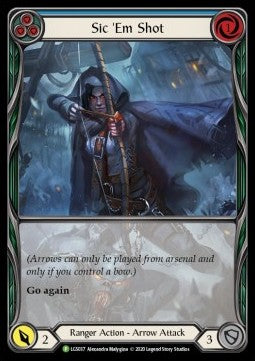 Sic 'Em Shot (Blue) (Rainbow Foil) - LGS Promos (Promo) [LGS-037]