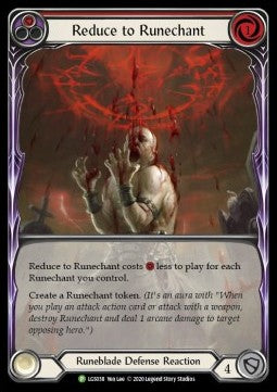 Reduce to Runechant (Red) (Rainbow Foil) - LGS Promos (Promo) [LGS-038]