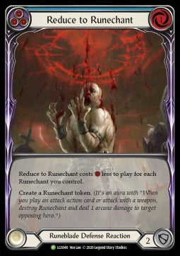 Reduce to Runechant (Blue) (Rainbow Foil) - LGS Promos (Promo) [LGS-040]