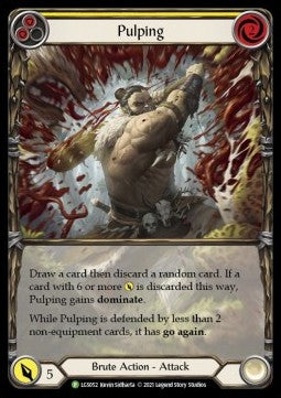 Pulping (Yellow) (Extended Art Rainbow Foil) - LGS Promos (Promo) [LGS-052]