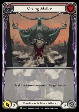 Vexing Malice (Red) (Extended Art Rainbow Foil) - LGS Promos (Promo) [LGS-057]