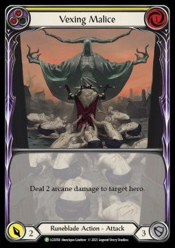 Vexing Malice (Yellow) (Extended Art Rainbow Foil) - LGS Promos (Promo) [LGS-058]