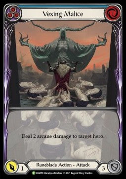Vexing Malice (Blue) (Extended Art Rainbow Foil) - LGS Promos (Promo) [LGS-059]