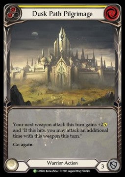 Dusk Path Pilgrimage (Yellow) (Extended Art Rainbow Foil) - LGS Promos (Promo) [LGS-061]