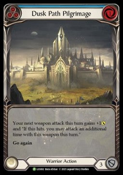 Dusk Path Pilgrimage (Blue) (Extended Art Rainbow Foil) - LGS Promos (Promo) [LGS-062]