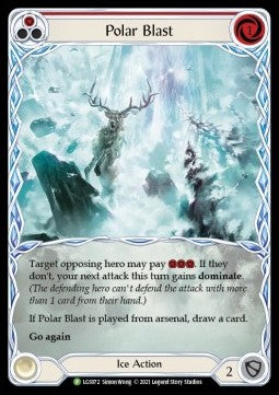 Polar Blast (Red) (Extended Art Rainbow Foil) - LGS Promos (Promo) [LGS-072]
