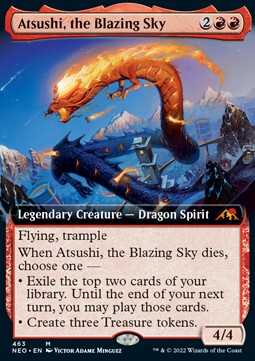 Atsushi, the Blazing Sky (V.2) - Kamigawa: Neon Dynasty: Extras (Mythic) [XNEO-463]