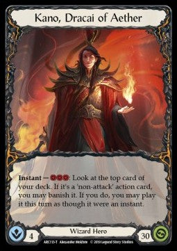 Kano, Dracai of Aether // Kano (Normal) - Arcane Rising - First (Token) [ARC-F-113/114]