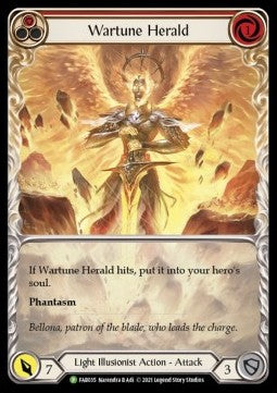 Wartune Herald (Red) (Extended Art Rainbow Foil) - FAB Promos (Promo) [FAB-035]