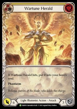 Wartune Herald (Yellow) (Extended Art Rainbow Foil) - FAB Promos (Promo) [FAB-036]