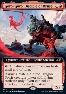 Goro-Goro, Disciple of Ryusei (V.2) - Kamigawa: Neon Dynasty: Extras (Rare) [XNEO-466]