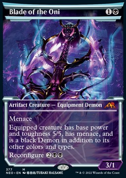 Blade of the Oni (V.1) - Kamigawa: Neon Dynasty: Extras (Mythic) [XNEO-377]