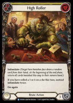 High Roller (Yellow) (Rainbow Foil) - Everfest - First (Rare) [EVR-F-006]