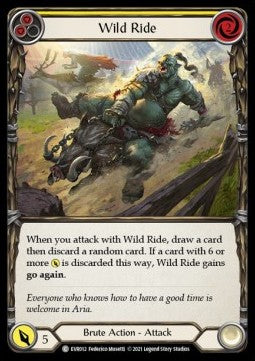 Wild Ride (Yellow) (Rainbow Foil) - Everfest - First (Common) [EVR-F-012]