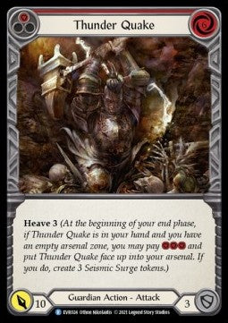 Thunder Quake (Red) (Regular) - Everfest - First (Rare) [EVR-F-024]