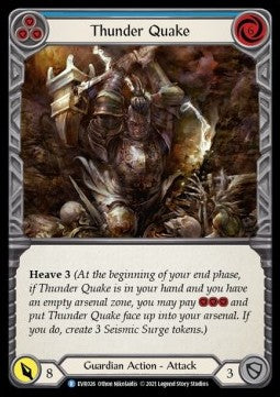Thunder Quake (Blue) (Regular) - Everfest - First (Rare) [EVR-F-026]