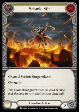 Seismic Stir (Yellow) (Rainbow Foil) - Everfest - First (Common) [EVR-F-031]