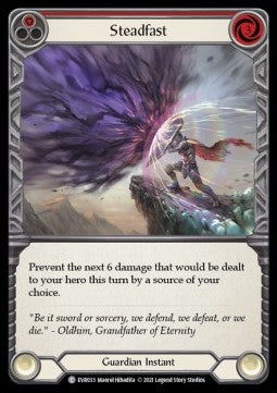 Steadfast (Red) (Rainbow Foil) - Everfest - First (Common) [EVR-F-033]