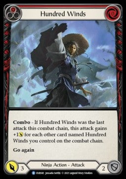 Hundred Winds (Red) (Regular) - Everfest - First (Rare) [EVR-F-041]