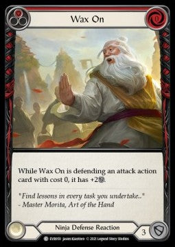 Wax On (Red) (Rainbow Foil) - Everfest - First (Common) [EVR-F-050]