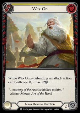 Wax On (Yellow) (Rainbow Foil) - Everfest - First (Common) [EVR-F-051]