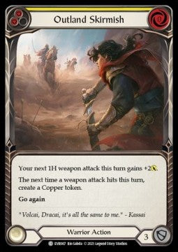 Outland Skirmish (Yellow) (Rainbow Foil) - Everfest - First (Common) [EVR-F-067]