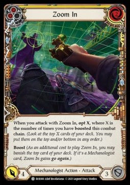 Zoom In (Yellow) (Rainbow Foil) - Everfest - First (Common) [EVR-F-080]